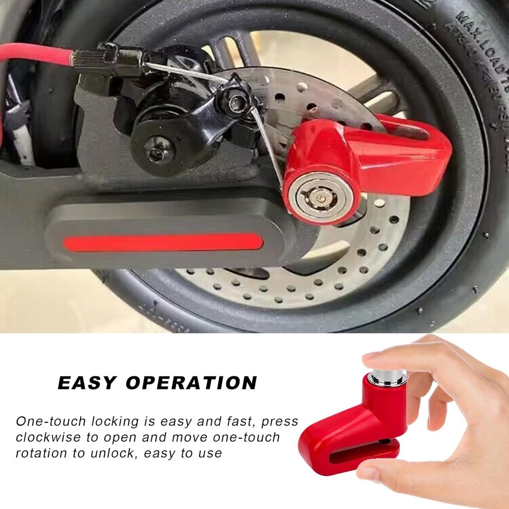 Universal Motorcycle Disc Brake Lock 2 PCS - Secure & Durable Protection