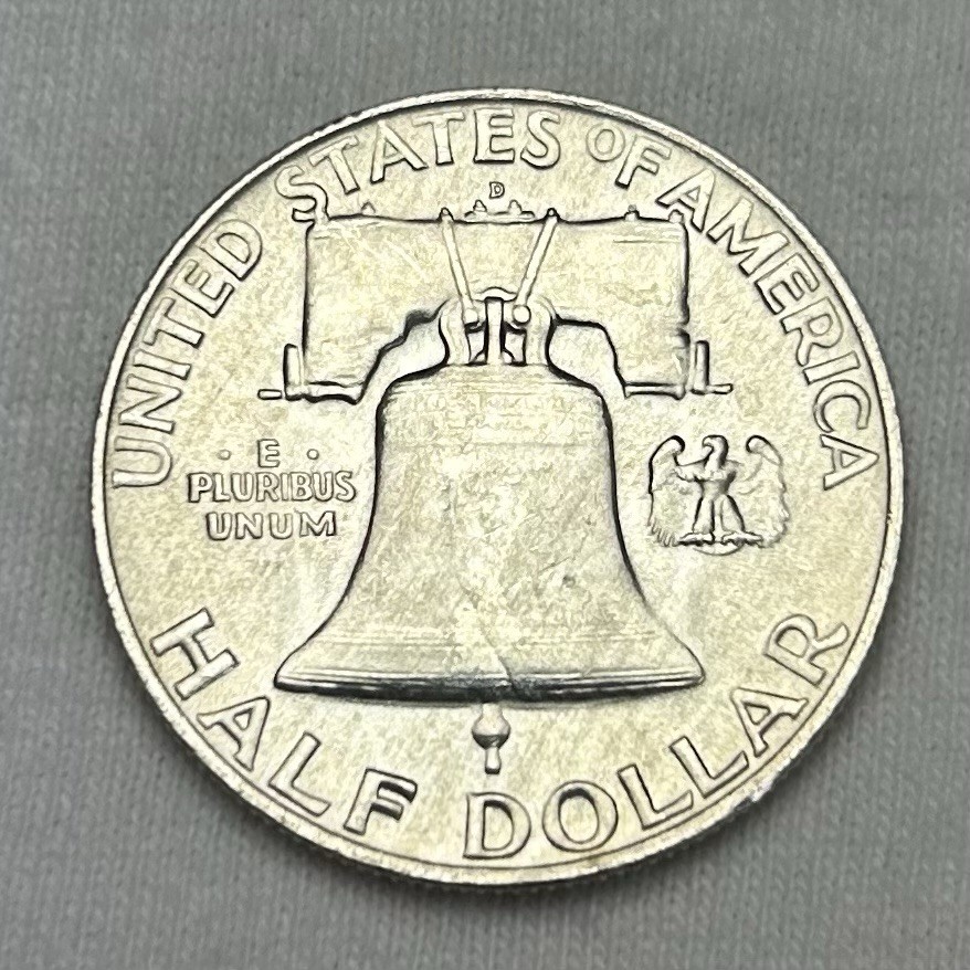 1959 D FRANKLIN HALF DOLLAR 90% SILVER BU