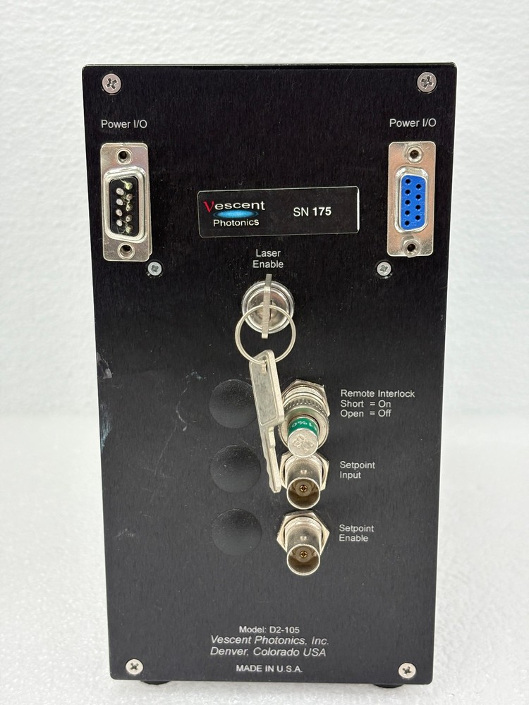 Pre Owned | VESCENT PHOTONICS D2-105 Professional Laser Controller With Key