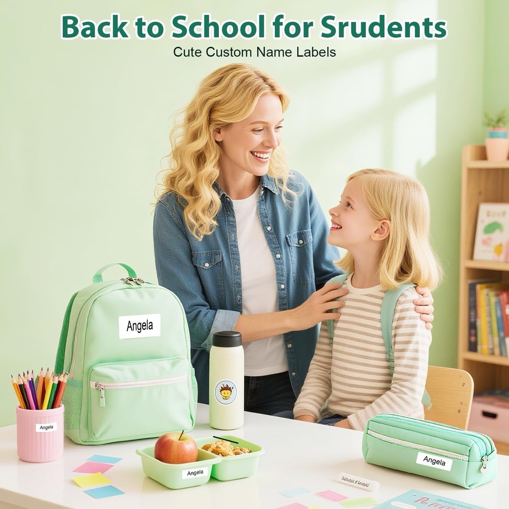 Wireless Label Maker Machine with Tape, N12 Bluetooth Mini Label Makers