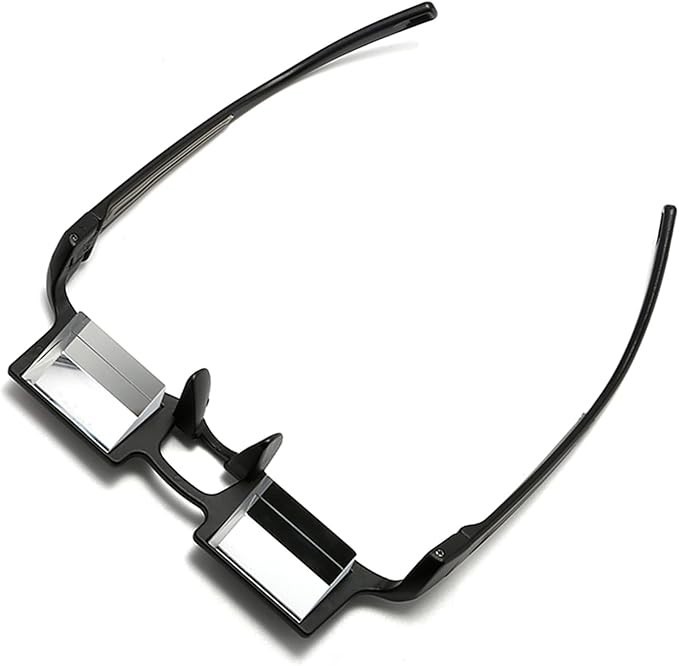 Upgraded Reading Glasses for Lying Down, Bed Light Periscope Design NEW