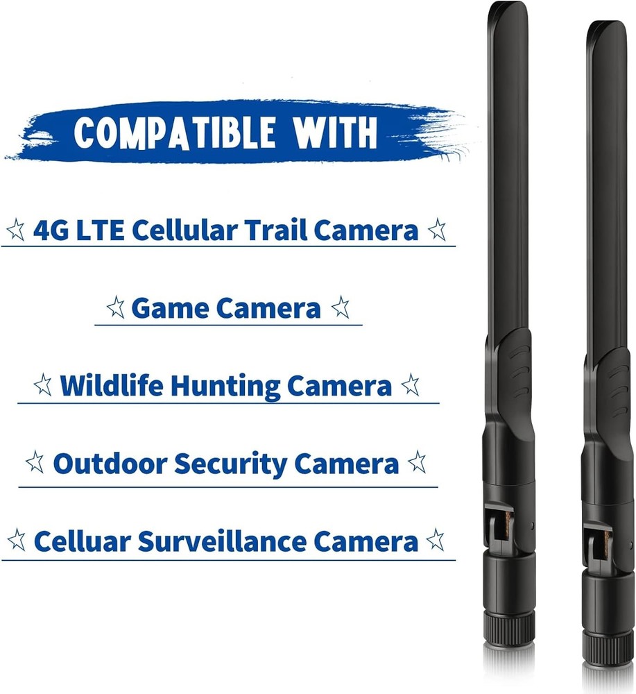 Cellular Trail Camera Antenna 4G LTE 2 Pack