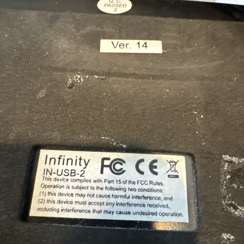 Infinity IN-USB-2 USB Digital Foot Control Pedal