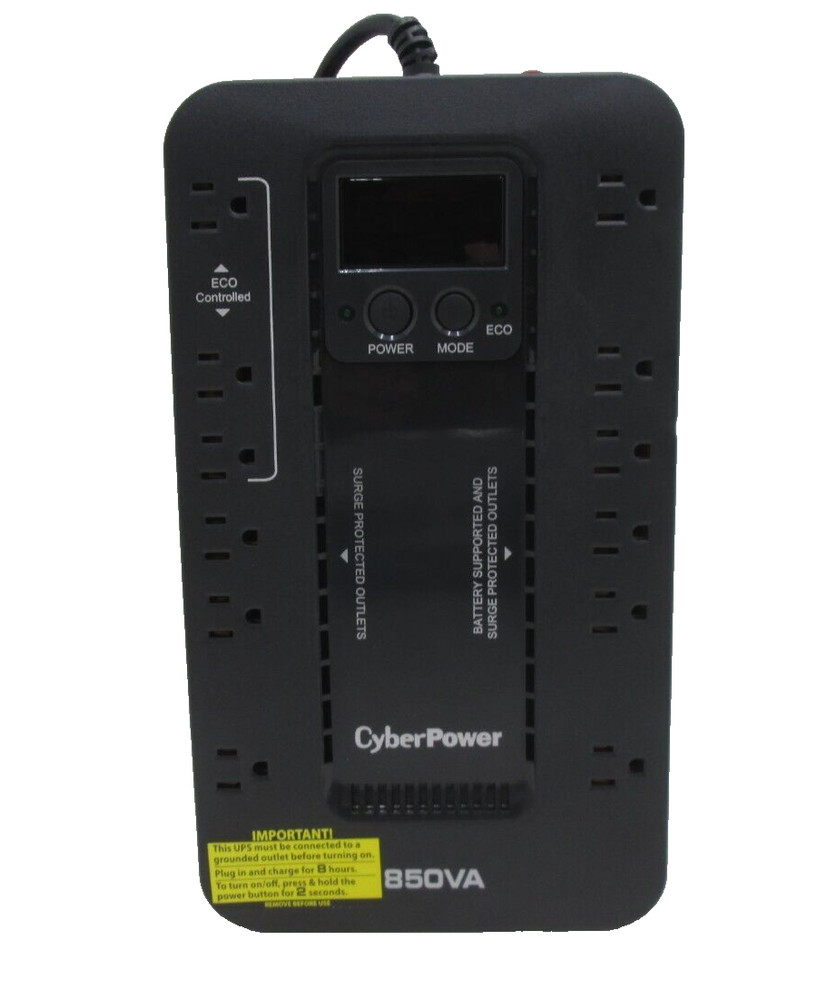 CyberPower EC850LCD Ecologic Battery Backup & Surge Protector UPS System