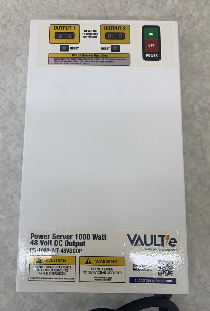 Vaulte Power Server 1000W 48V DC Output (PS-1000-WT-48VDCOP)