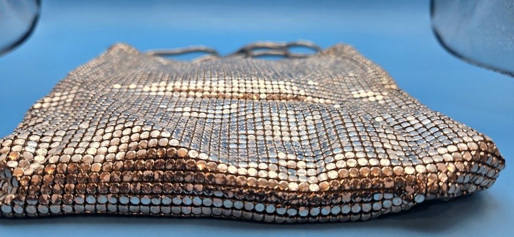 Vtg 70s Disco Glowmesh Disco Purse