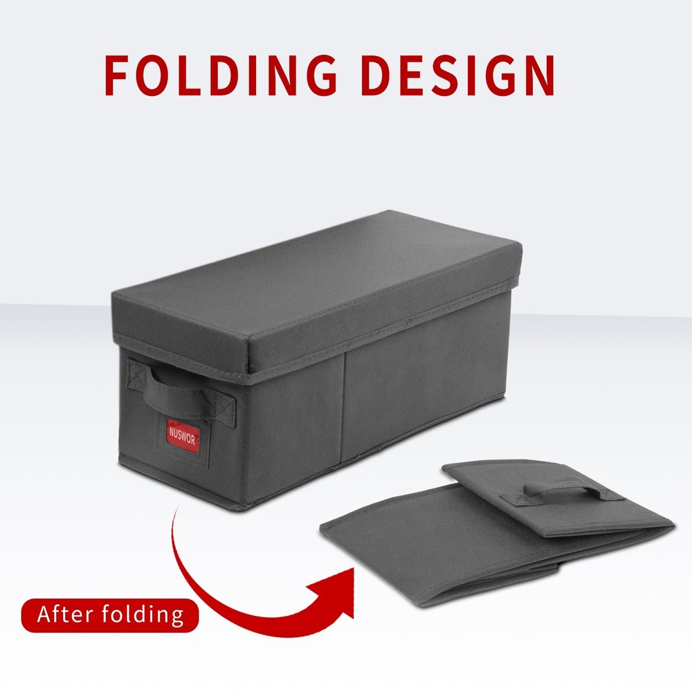 Premium CD Storage Box | Stackable CD Organizer Box with Lid | Holds 140 Jewe...