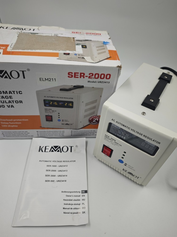 KEMOT SER-2000 Automatic Voltage Regulator 2000VA (URZ3413)