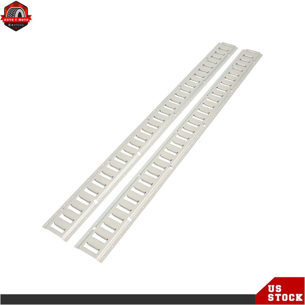 Durable Carbon Steel E Track Tie Down Rail Kit Silver Galvanized Replacement