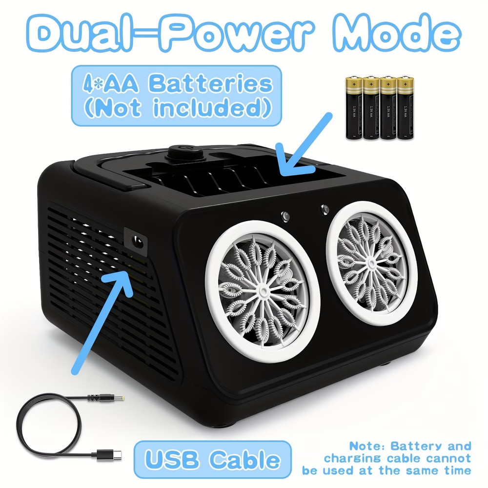Automatic Bubble Machine Upgrade Bubble Blower w/2 Fans, Over 20, 000 Bubbles