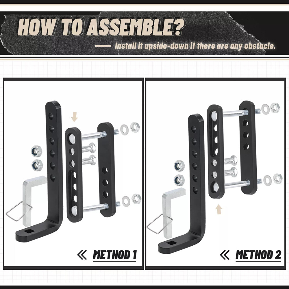 2PC Trailer Sway Control Bracket for Equalizer Hitch-Weight Distribution System