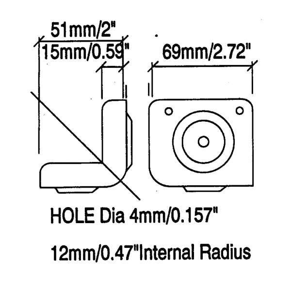Penn-Elcom C1335K Metal Cabinet Corner Stackable Black