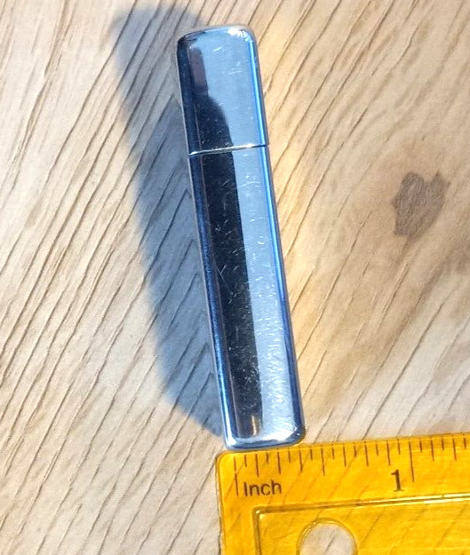 Vintage ZIPPO Lighter Little Format Chrome Lightly Used