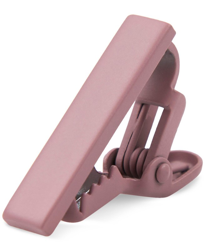 Construct Men's Solid Rose Quartz 1" Tie Bar (Rose Quartz, 1")