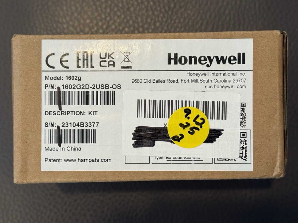 Honeywell 1602g Scanner Read
