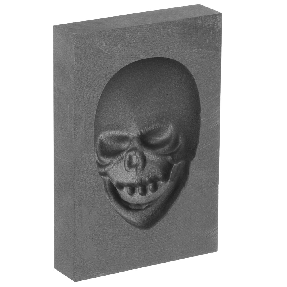 DIY Melting Mold Graphite Ingot Skull Mold for Casting Gold Silver