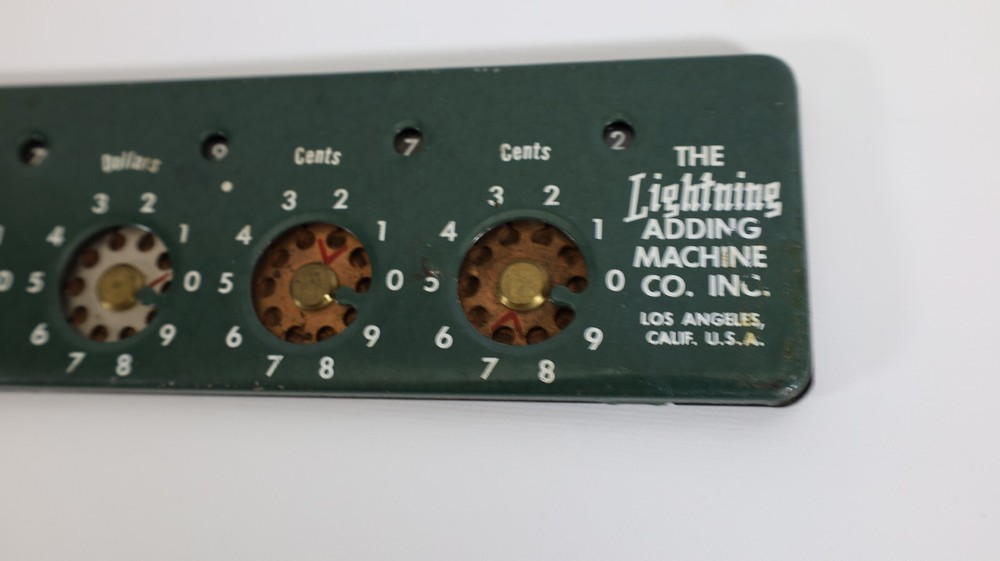 VINTAGE LIGHTING ADDING MACHINE / MANUAL CALCULATOR - PLUS!!