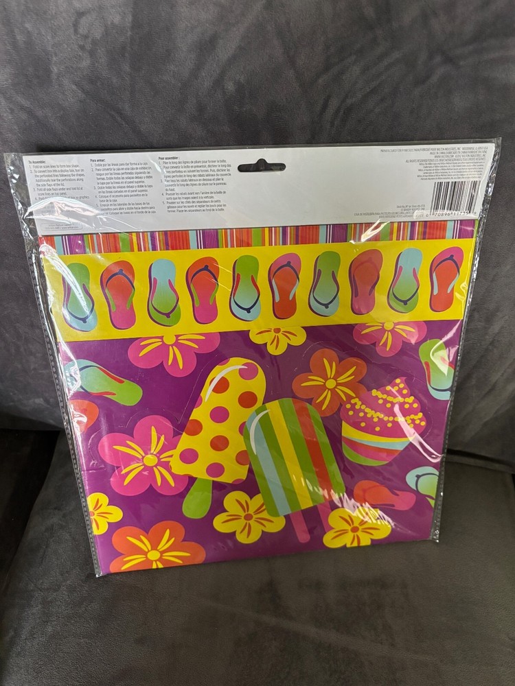 Wilton Cupcake Display Box Summer Flip Flops NEW SEALED