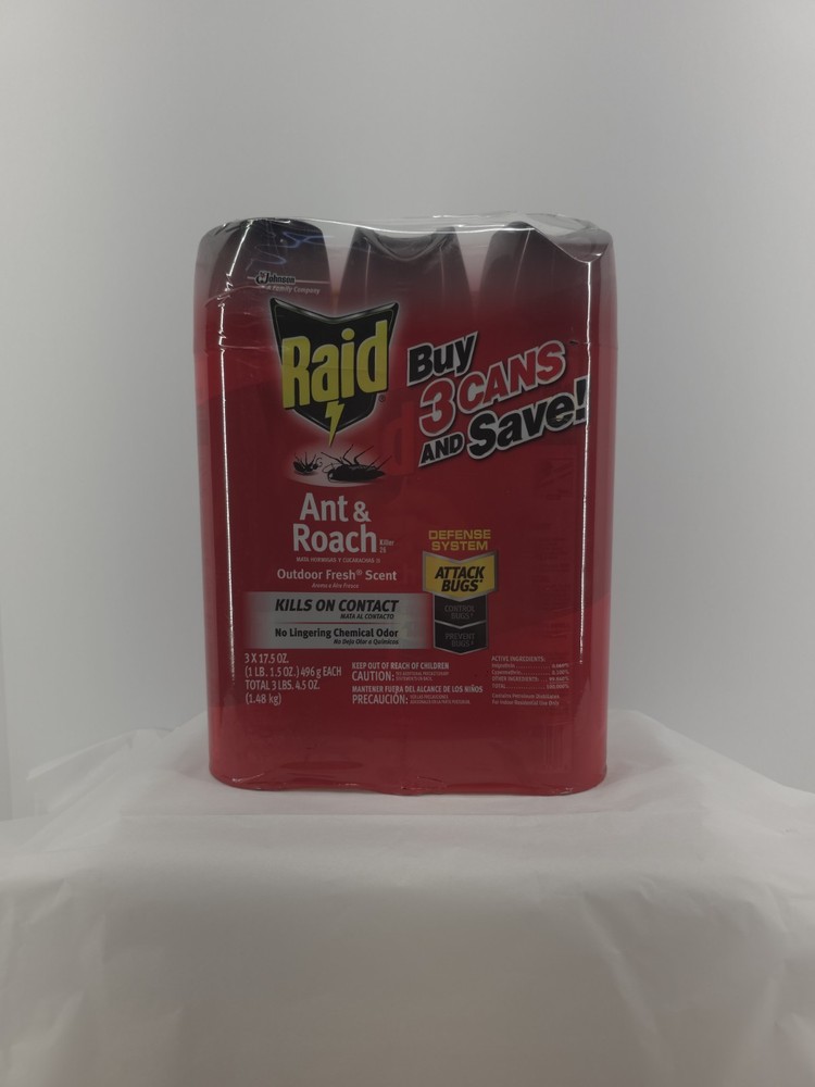 Raid Ant And Roach Spray 3 Pack