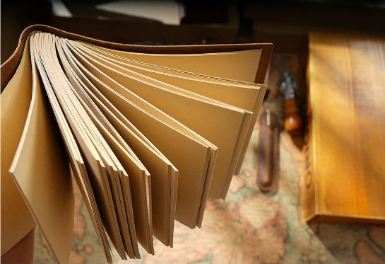 Writing notes Notebook sketchbook Diary Notepad handmade cow leather brown Q276