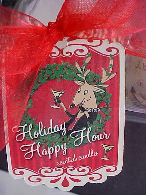 Funny Reindeer Votive Candle