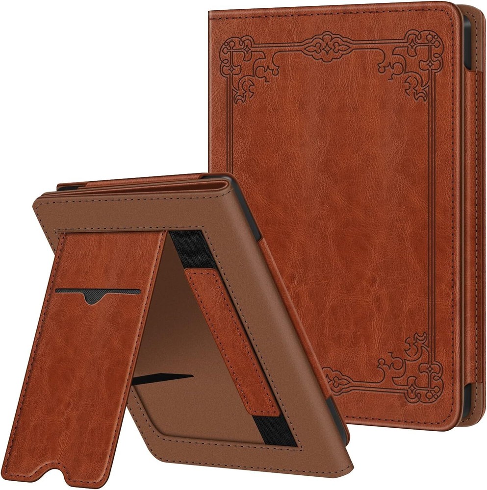 Stand Case for 6" Kobo Clara 2E eReader Leather Protective Cover Auto Sleep/Wake