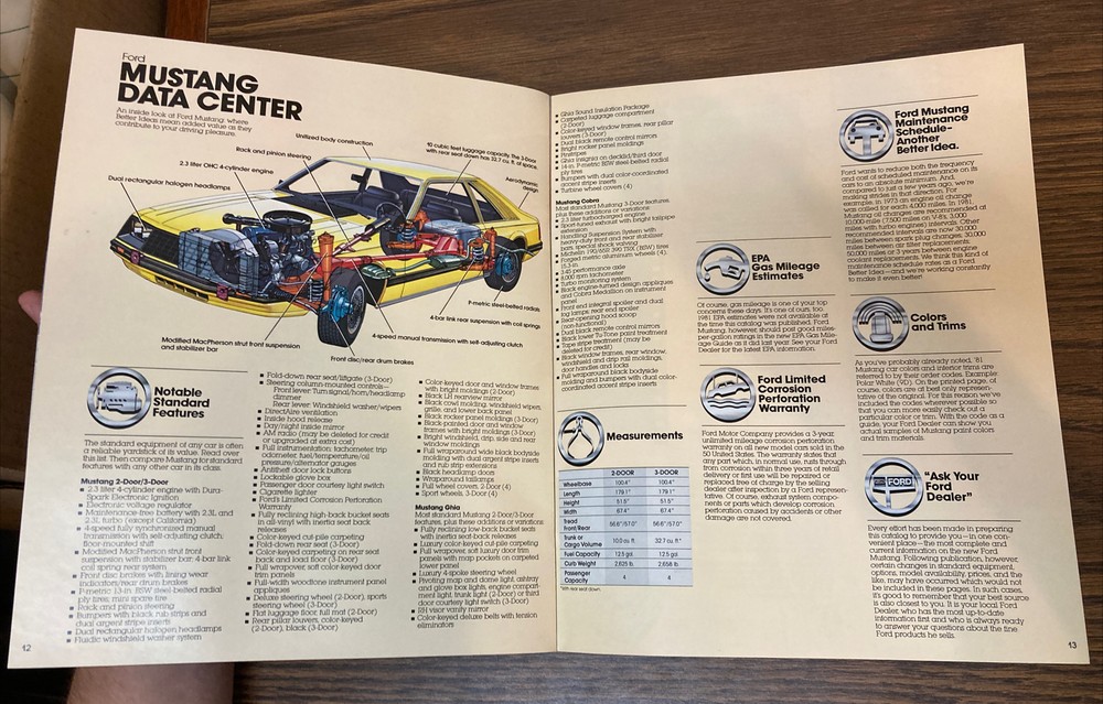 1981 Ford Mustang Catalog