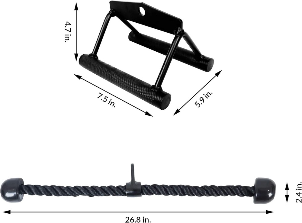 Tricep Press Down Cable Attachment Lat Pulldown Exercise Gym Equipment.