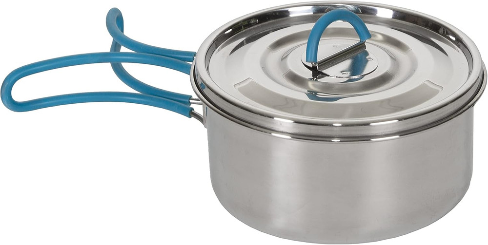 Stainless Steel Camping Cookware Set – Durable Nesting Mess Kit for Backpacking,