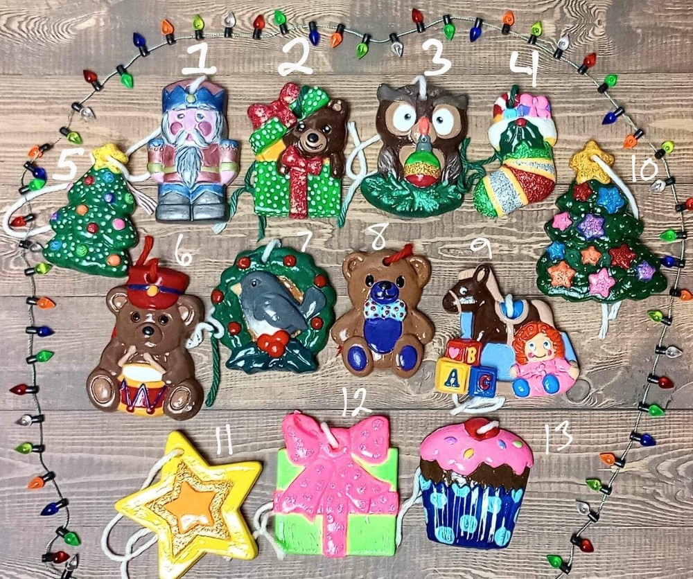 Hand painted Ceramic Ornaments