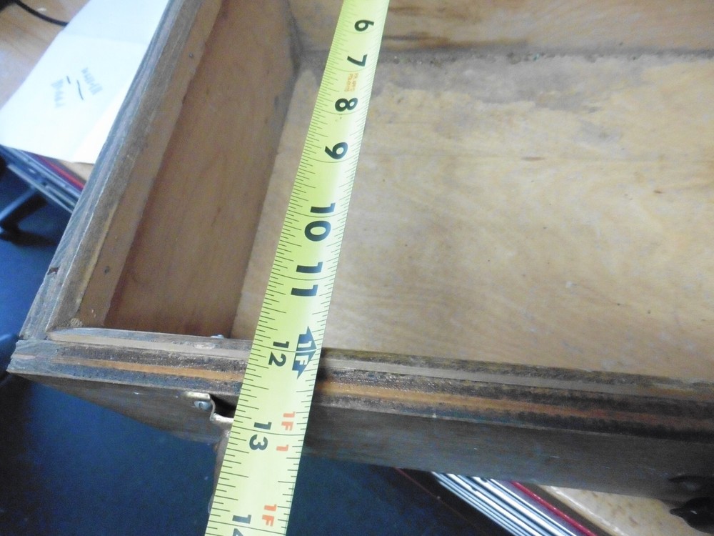 Vintage wood tool crafts storage box