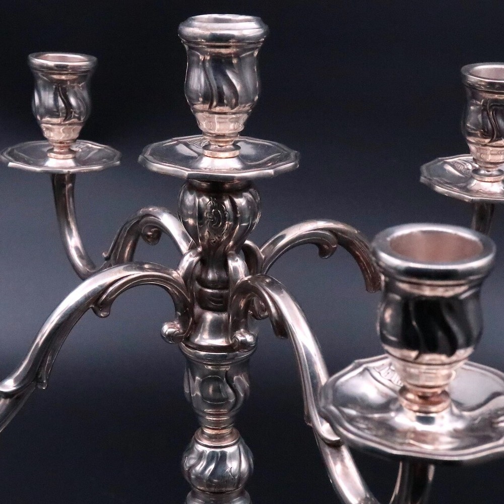 Danish Silver Five-Light Candelabra - 1935.
