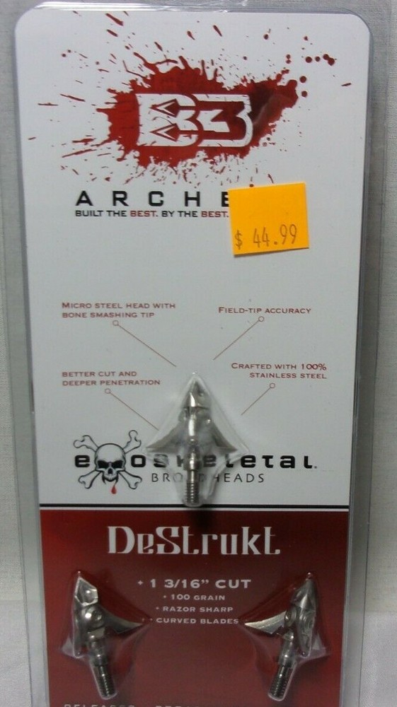 B3 Exoskeletal Destrukt Fixed 100gn 3 pack + Practice tip