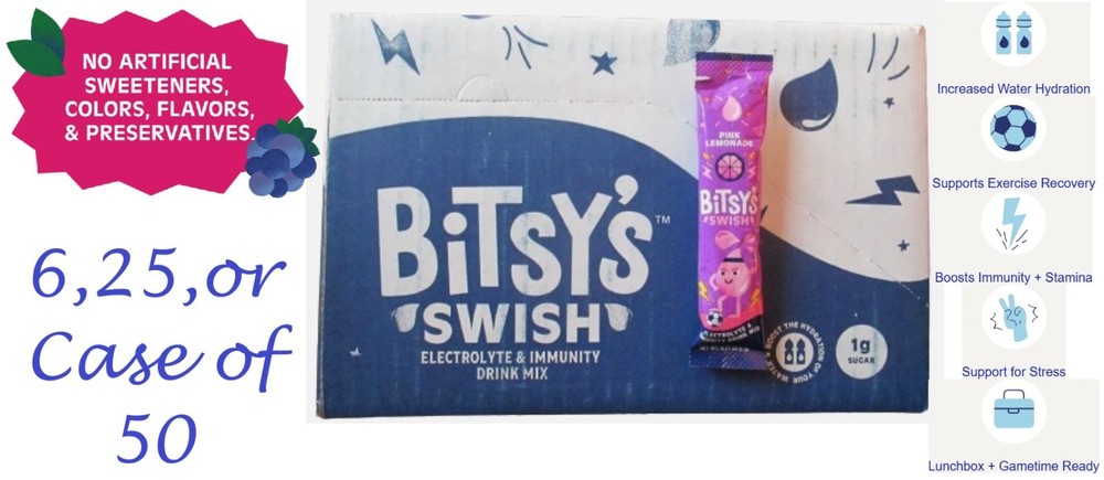 Electrolyte & Immunity Single w/Kids Hydration Complex Pink Lemonade Packets