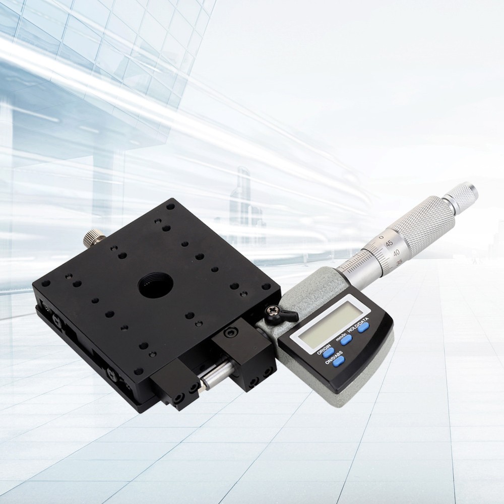 Micrometer Platform Digital 80x80mm 0.001mm Linear Translation Stage Tool Part