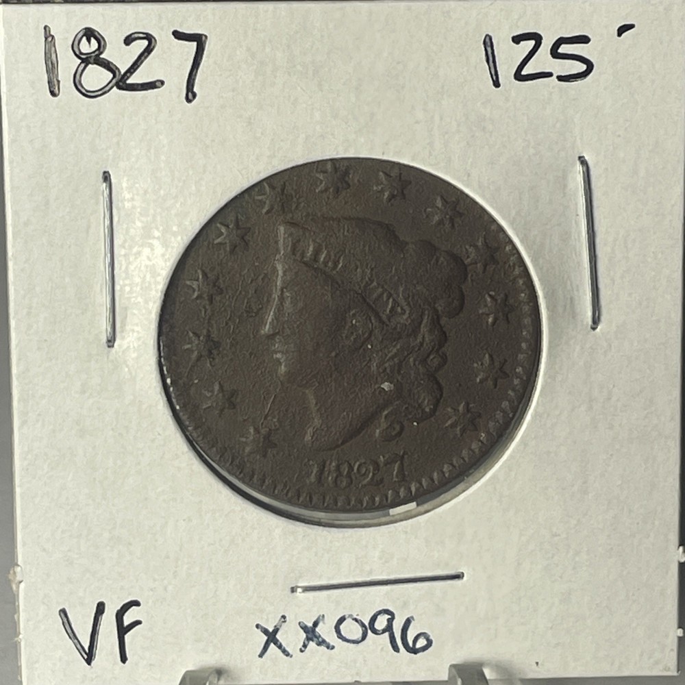 1827. LARGE CENT VF Condition XX096