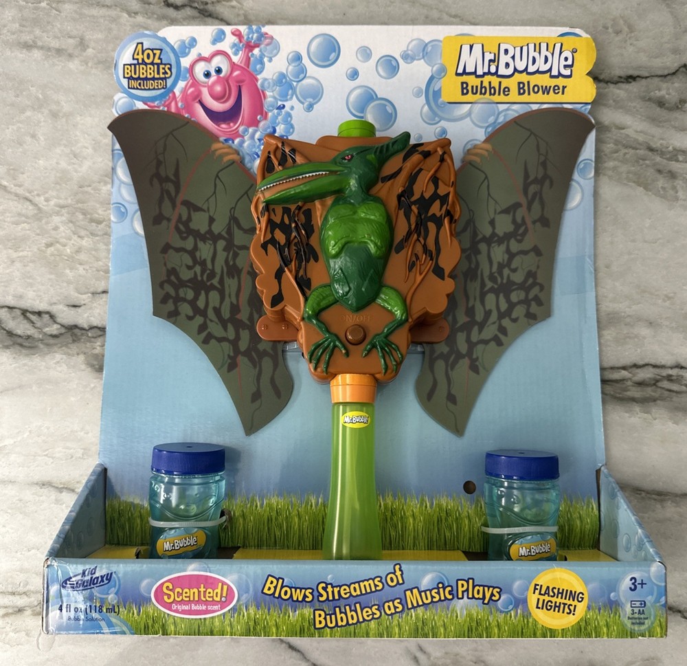 Mr. Bubble Non-stop Fun Motorized Musical Dinosaur Bubble Blower