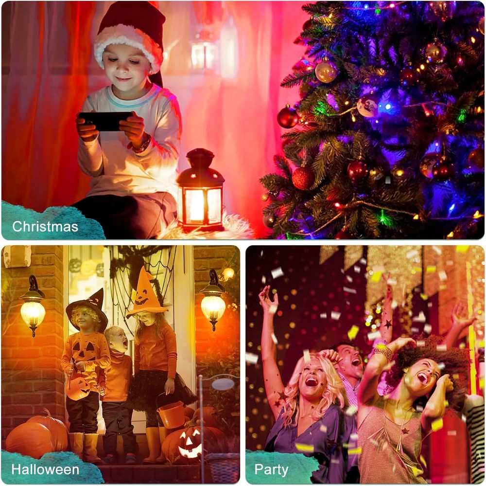 LED Purple Light Bulb Colored Light Bulbs 2 Pack