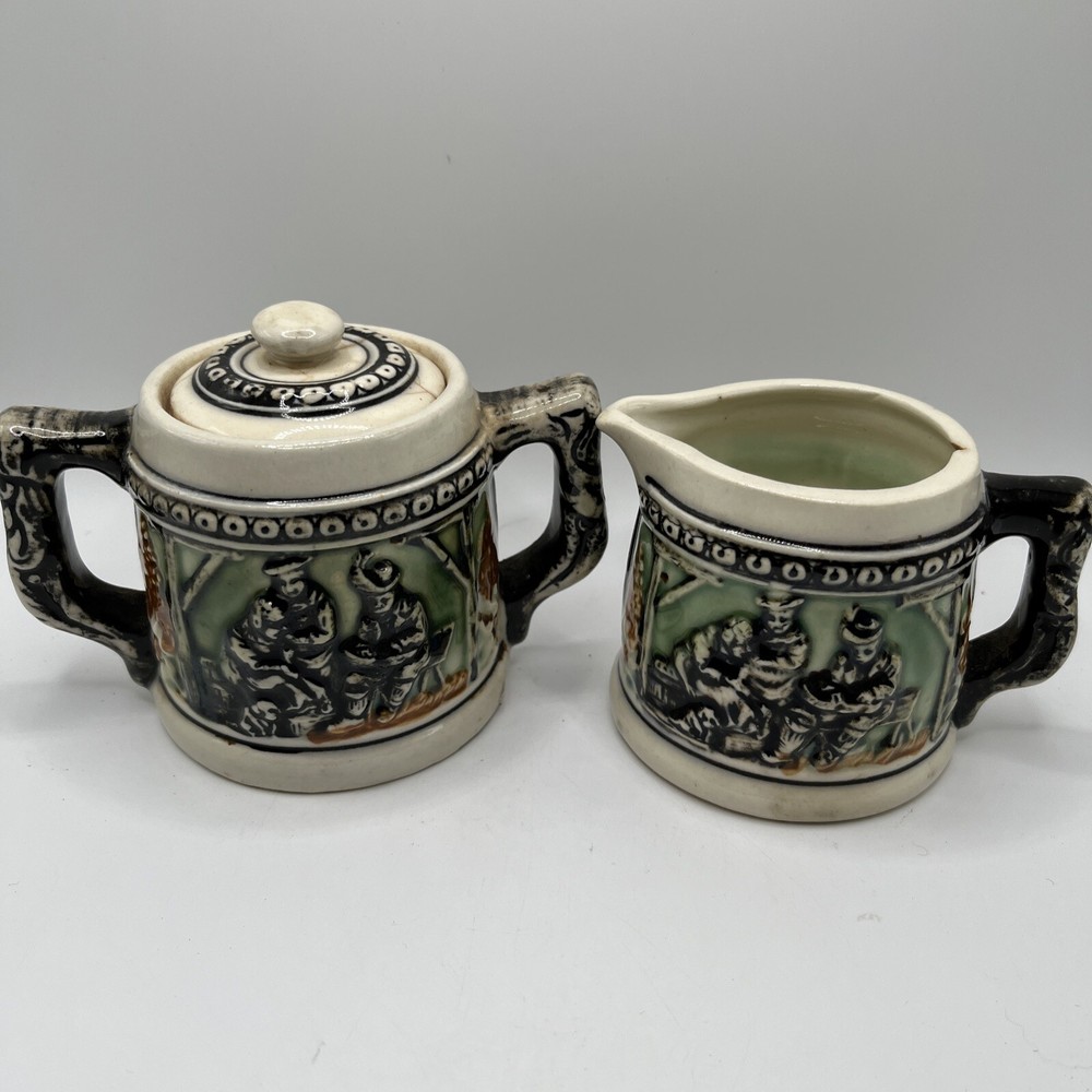 Antique Stafford Creamer & Sugar