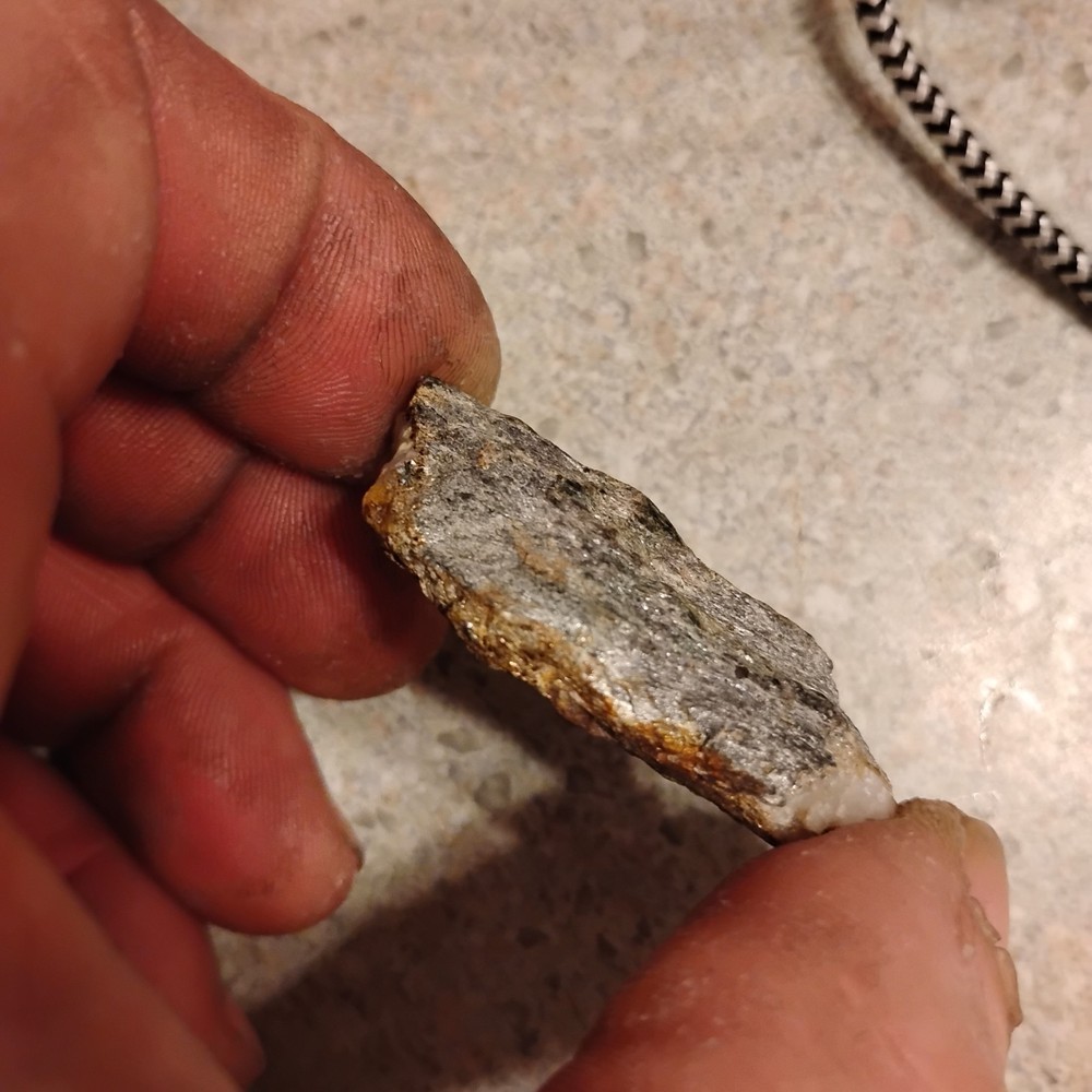 Native Gold and Platinum in quartz specimen