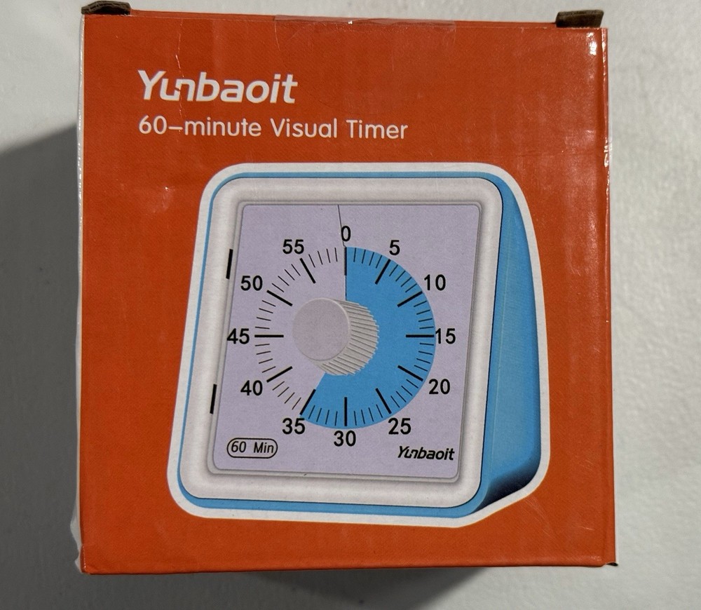 Yunbaoit Visual Analog Timer Silent Countdown Clock, Time Management Tool
