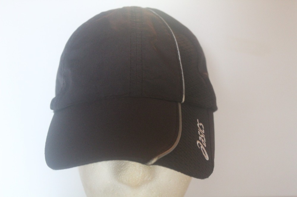 Asics Black Running Lightweight Ball Cap Hat