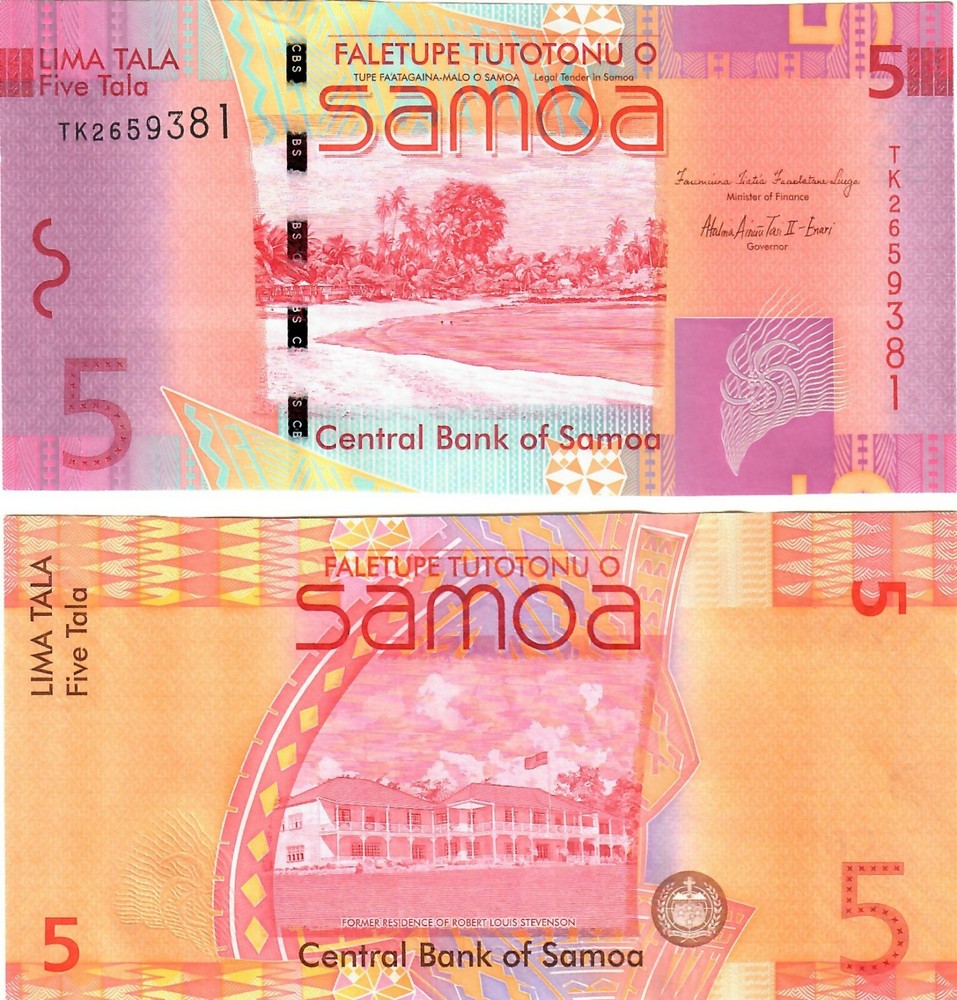 Samoa 5 Tala 2012 UNC