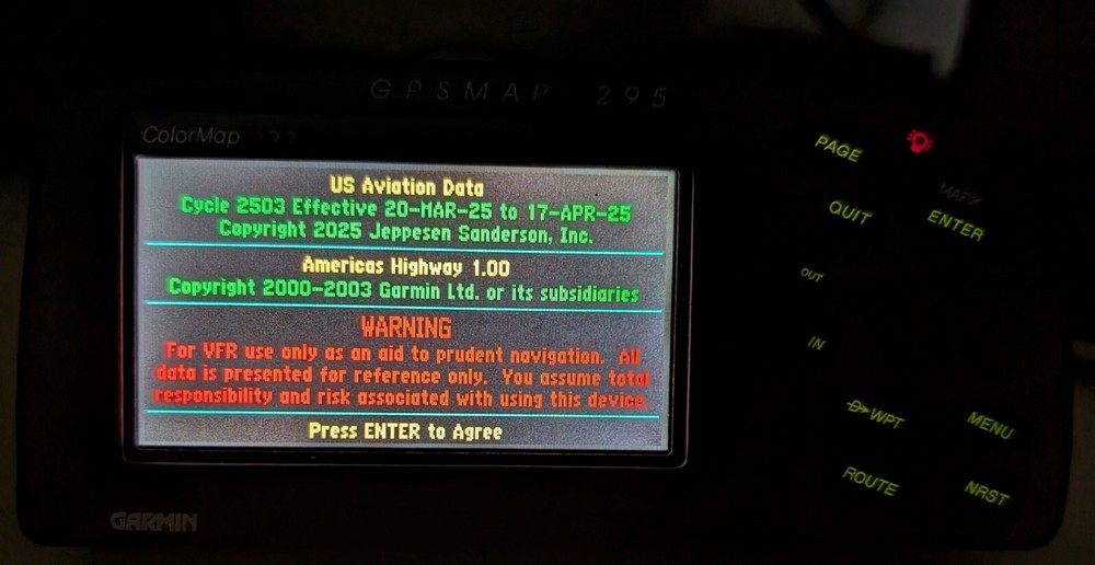 Garmin GPSMAP 195 295 & III Pilot Current 2025 Database Update Service
