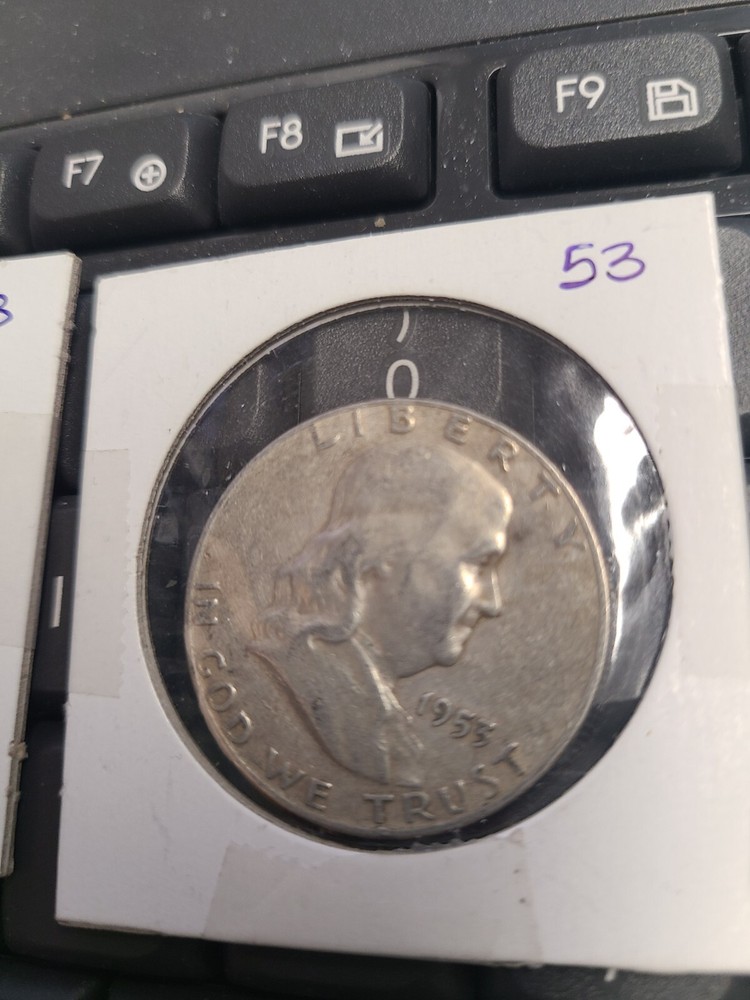 1953 D Franklin Half Dollar 90% Silver