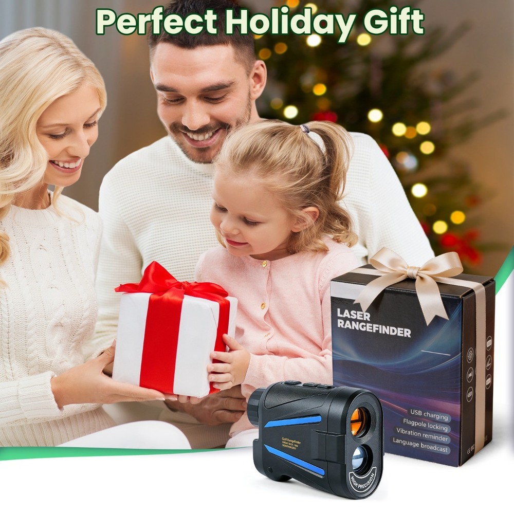 Laser Golf Rangefinder 6X Magnification 1200yd Range Slope Function for Golfing