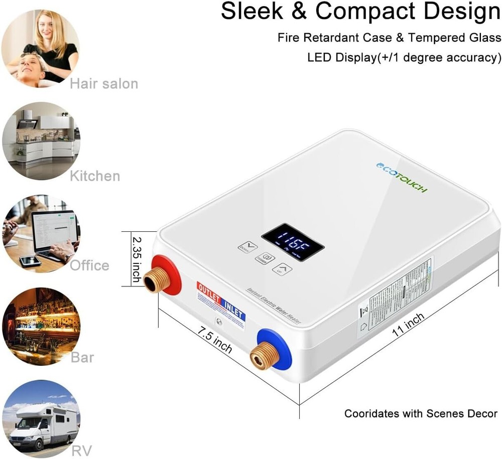 Calentador De Agua Electrico Para Ducha Baño