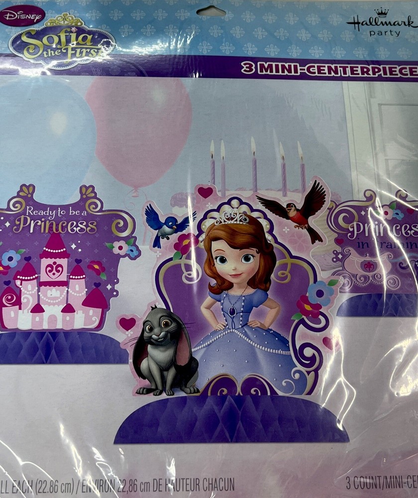 Sofia The First Table Mini Centerpieces 3 Count