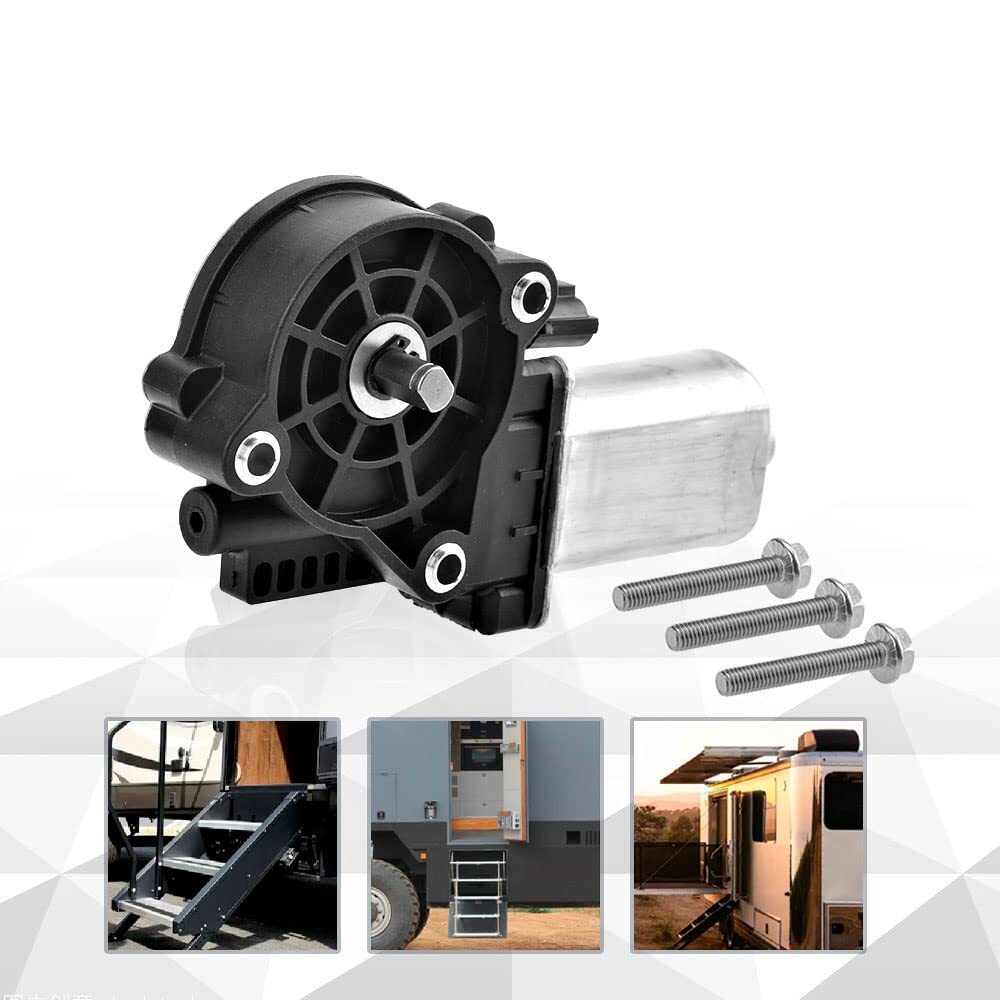 RV Gear Box Linkage+Control Unit Assembly+Motor for Kwikee Electric Step Replace