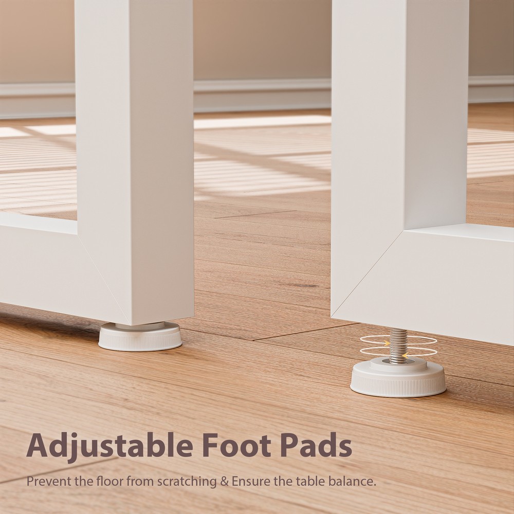 47" Modern Laptop Computer Table Dining Table Study Working for Home Office